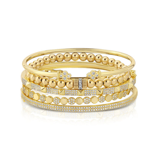 14K Gold Plated Bracelet Stack