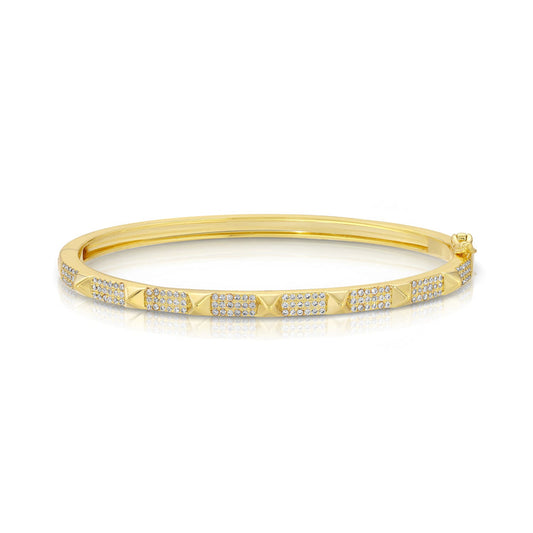 14K Gold Plated Spiked Bracelet